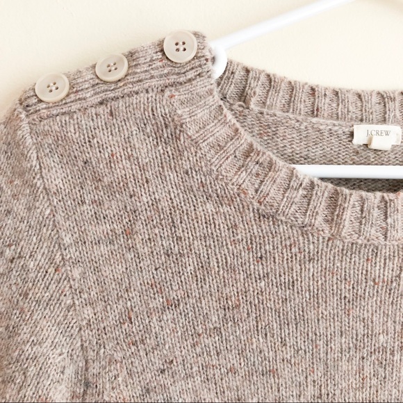 J. Crew Factory Small Beige Wool Sweater - Picture 2 of 6